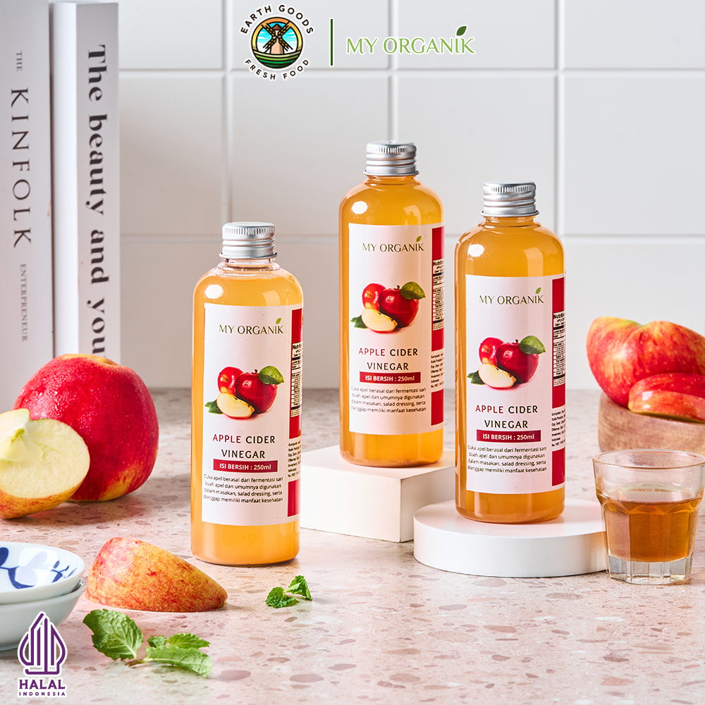 

My Organik Cuka Apel With Mother 250ml – Apple Cider Vinegar RAW Unfiltered Organik | Ori Terlaris untuk Diet & Detoks