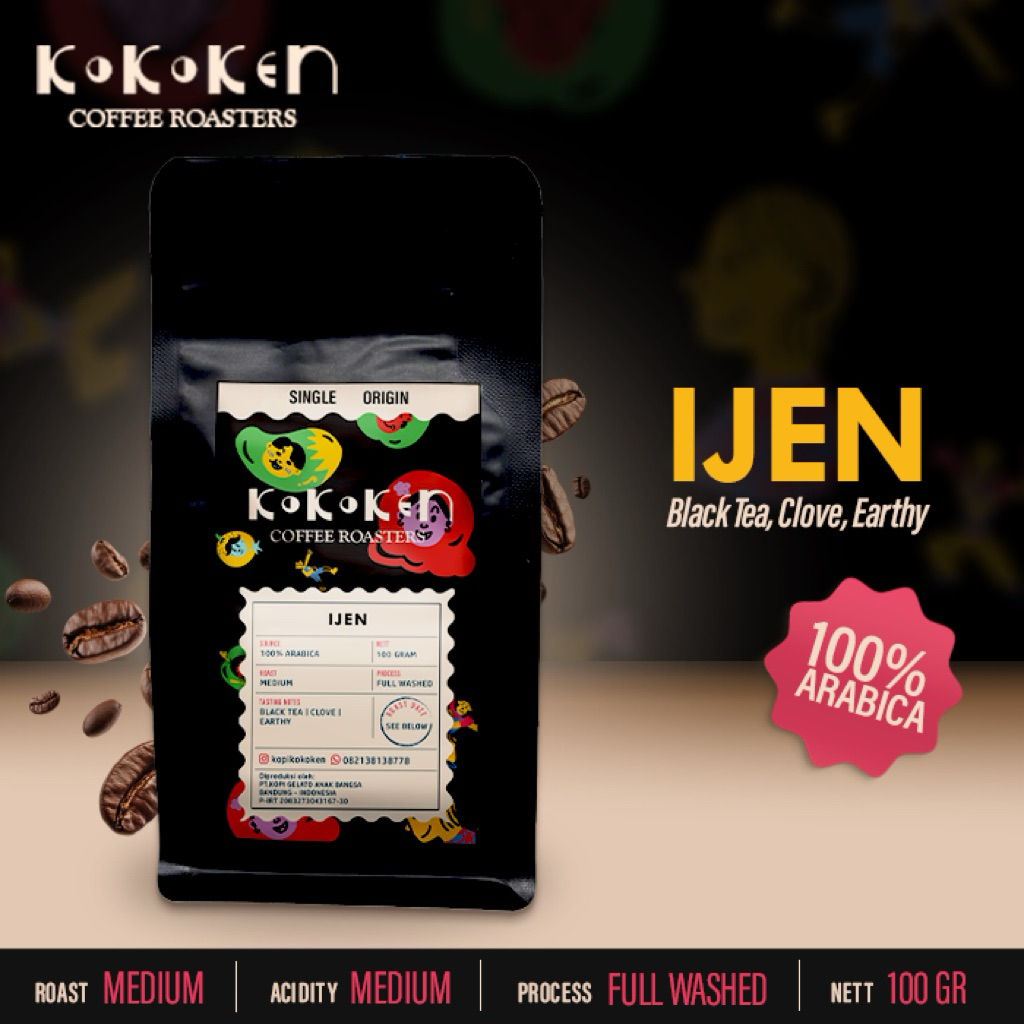 

Biji Kopi Ijen Full 100% Arabica - espresso based - 100 gram