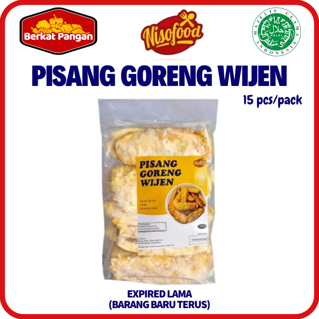

Nisofood Pisang Goreng Wijen Frozen isi 15