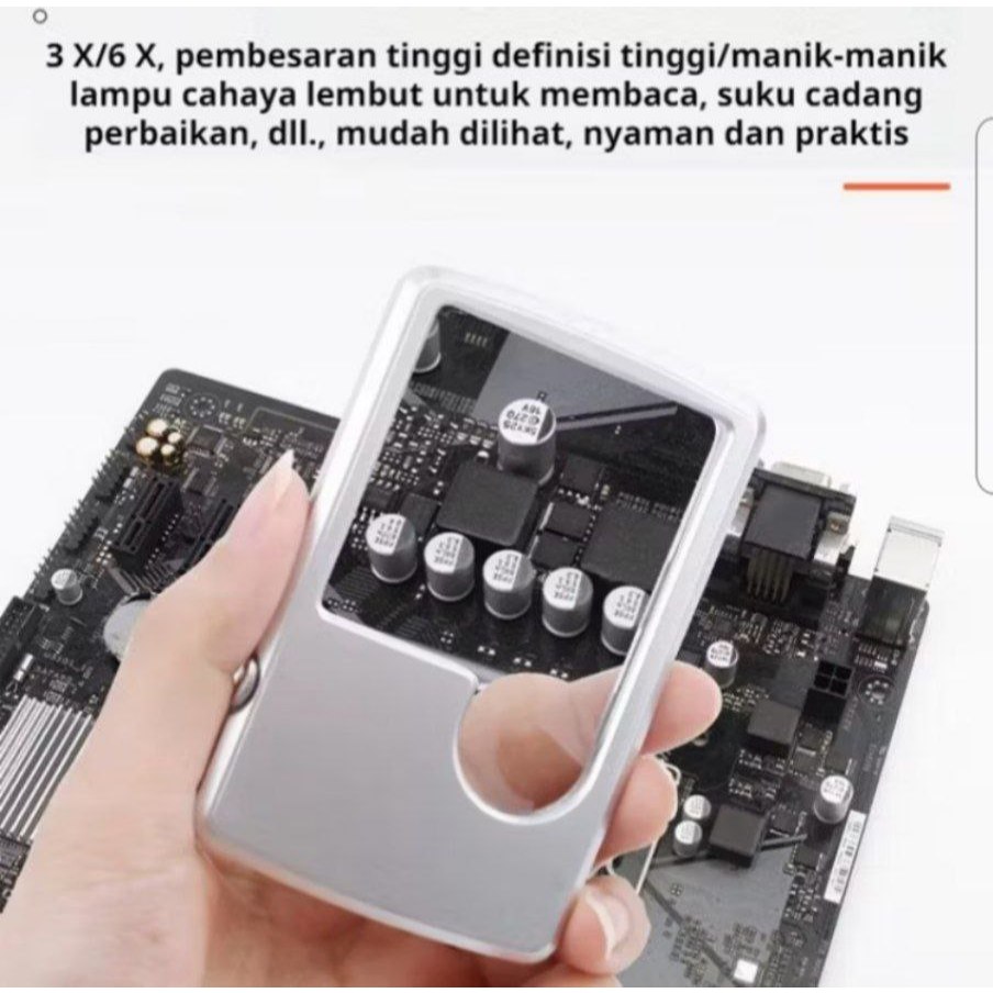 

KACA PEMBESAR ULTRA SLIM DENGAN LAMPU ALAT BANTU BACA