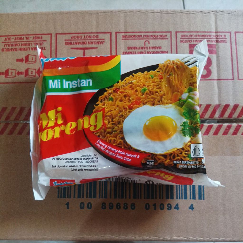 

Mie Goreng Indomie + Sedaap Goreng isi 40pc