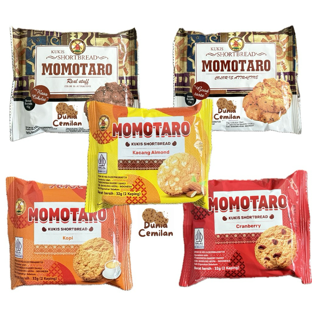 

[TERMURAH!] Momotaro by AOKA Short Bread Cookies 45gr - Cookies Coklat dan Original