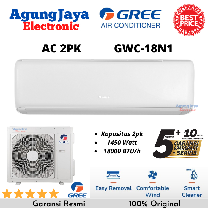 AC GREE 2PK GWC-18N1 STANDARD SERIES R32 2 PK (CILEGON SERANG)