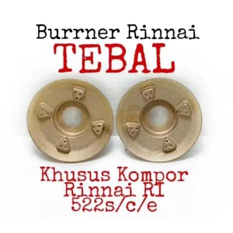 Burner Kuningan Kompor Gas Rinnai/Burner Kecil Sparepart Kompor Gas Rinnai ORIGINAL