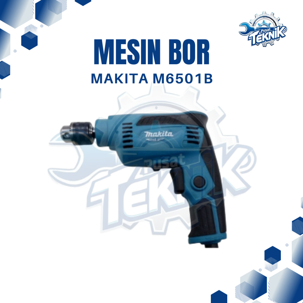 Mesin Bor Tangan Listrik / High Speed Drill 6.5 mm MAKITA M 6501 B