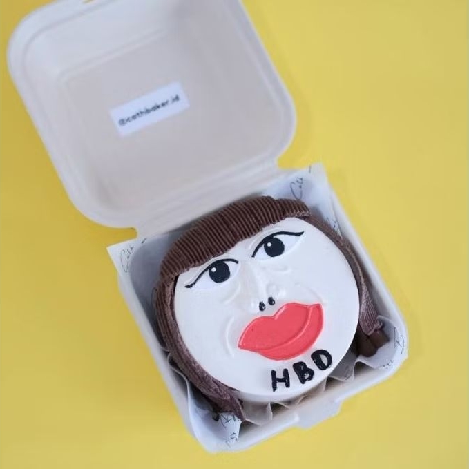Bento Cake Sister Hong / Korean Cake Fresh Cream Cake - Kue Ulang Tahun