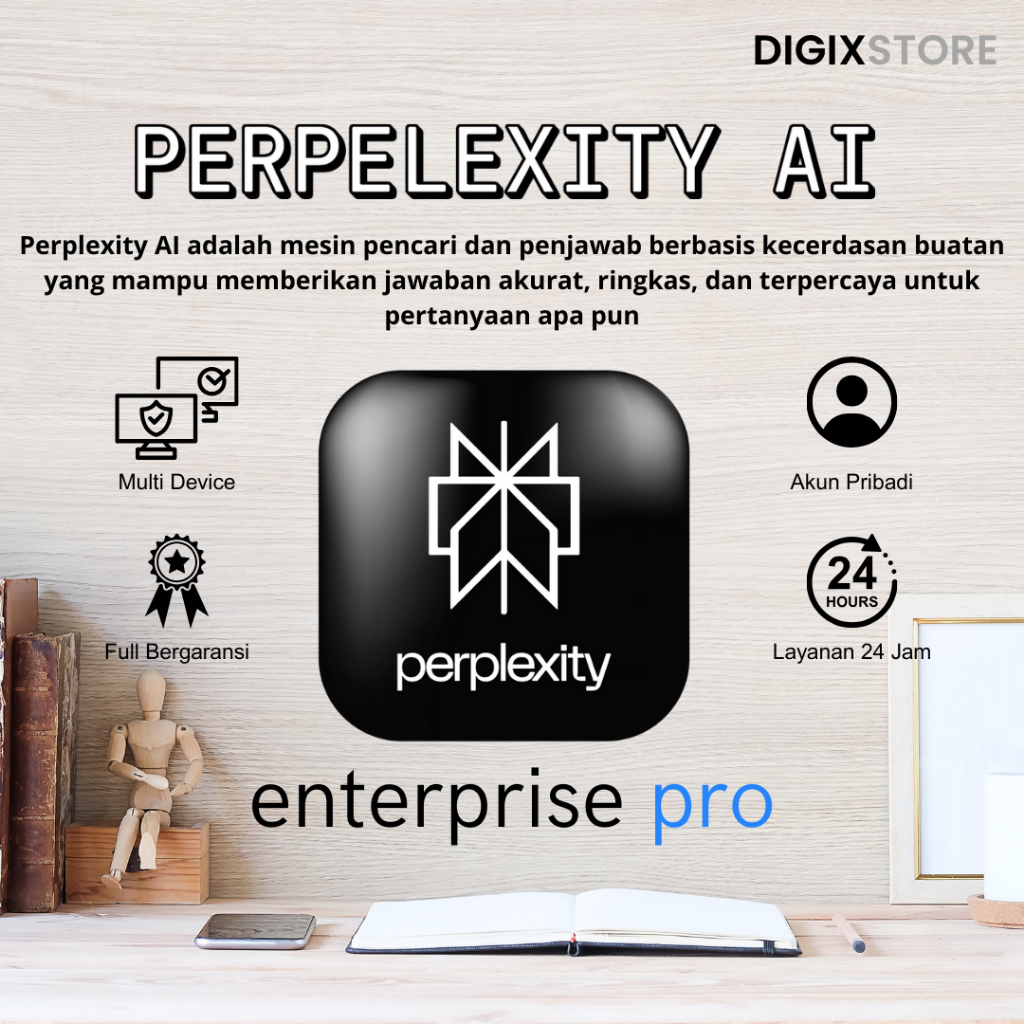 Perplexity AI Pro | 1 Tahun Full Garansi Akun Baru Private