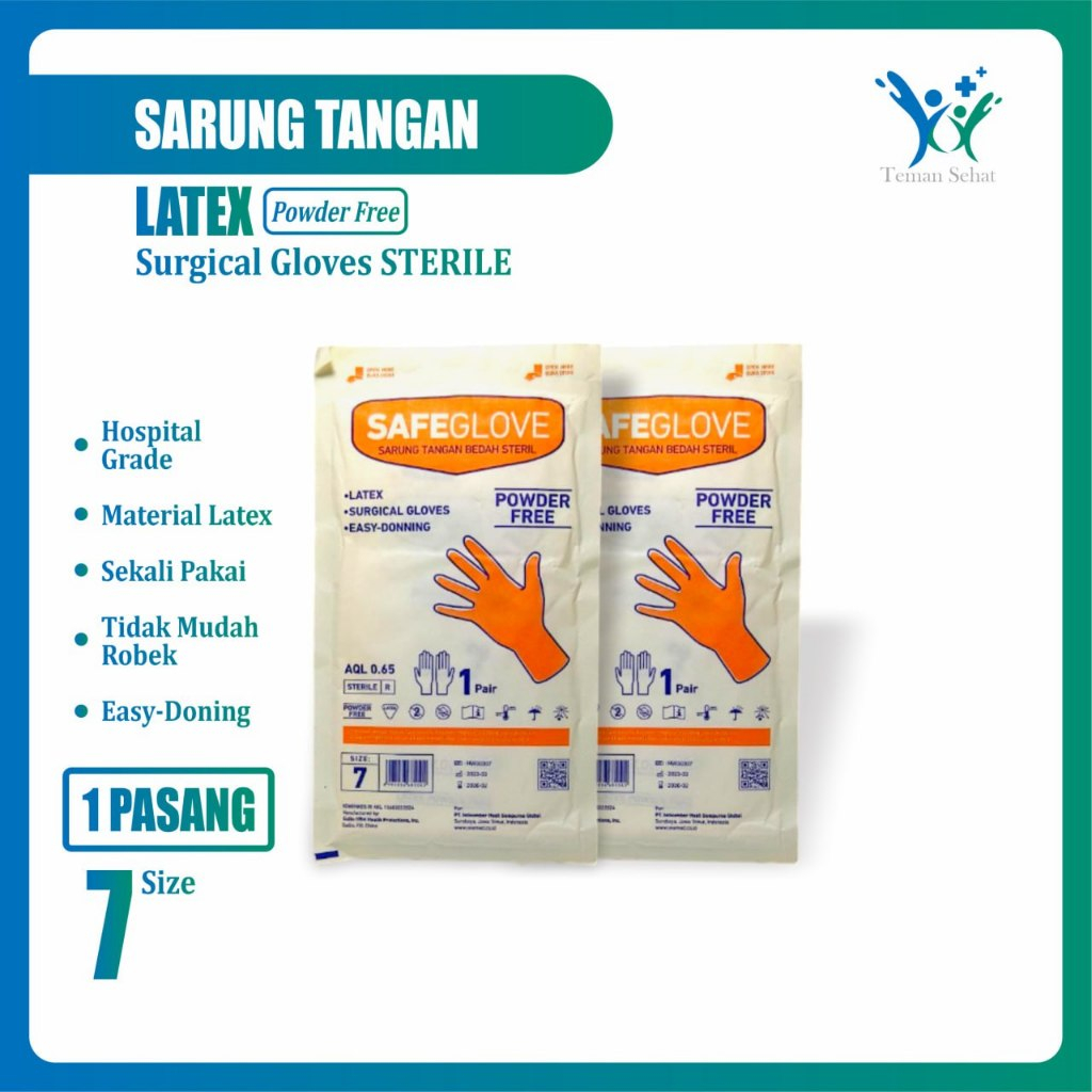 Sarung Tangan Latex Safeglove Steril Surgical Gloves Steril Sarung Tangan Safeglove Steril