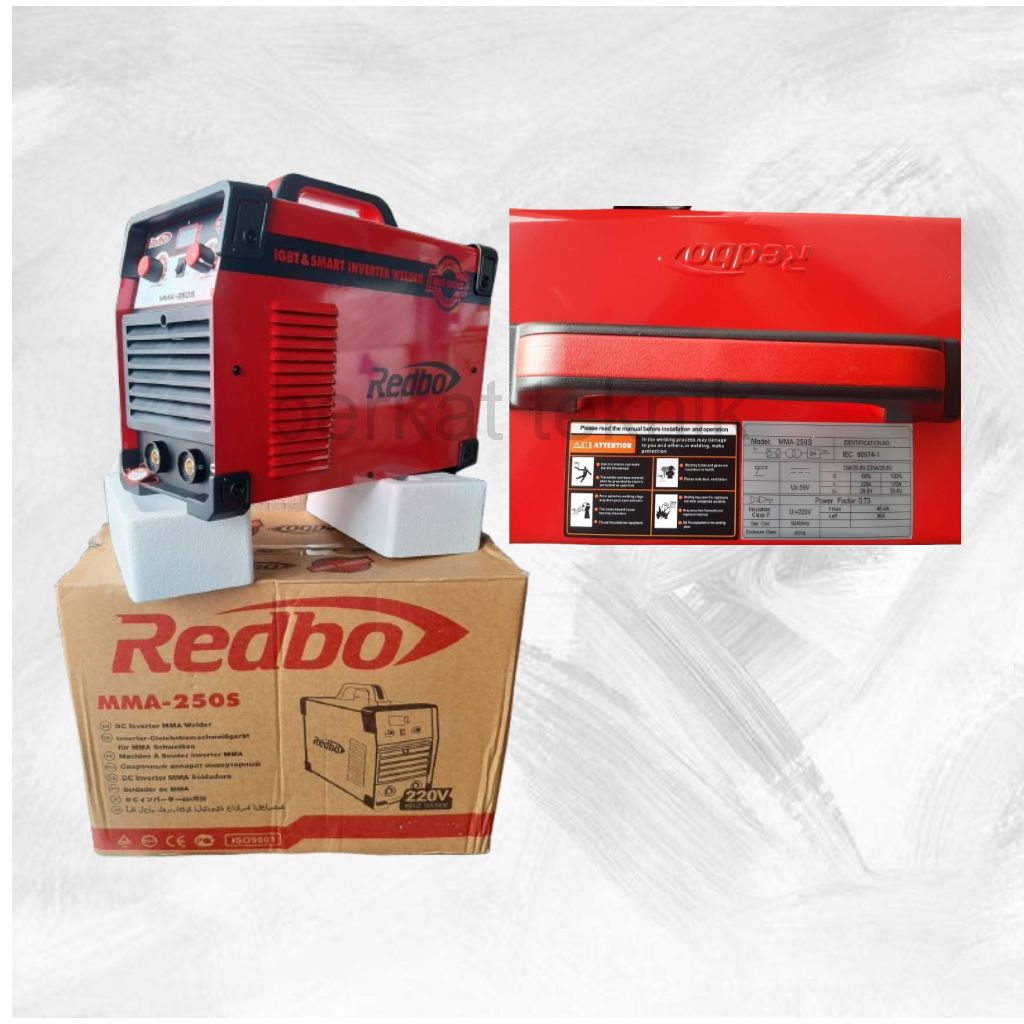 REDBO INVERTER 250A 1 PHASE MESIN LAS LISTRIK TRAVO LAS