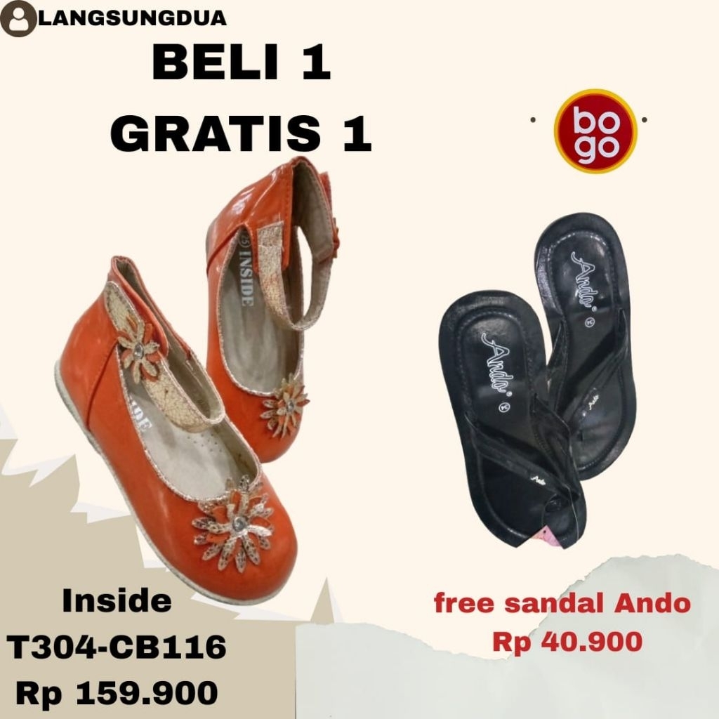 Sepatu Anak Inside Orange
