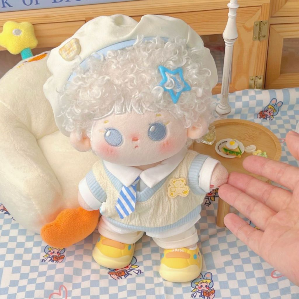 [READY STOCK] baju boneka cotton doll 20cm love in hokkaido baju doll preppy style baju waistcoat