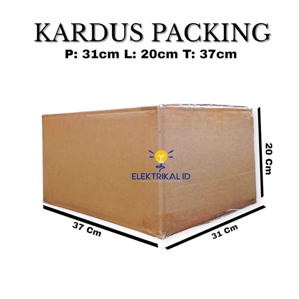 

Kardus / Karton Box Packing Polos 31x20x37 cmTebal MINIMAL CEKOUT 10PCS