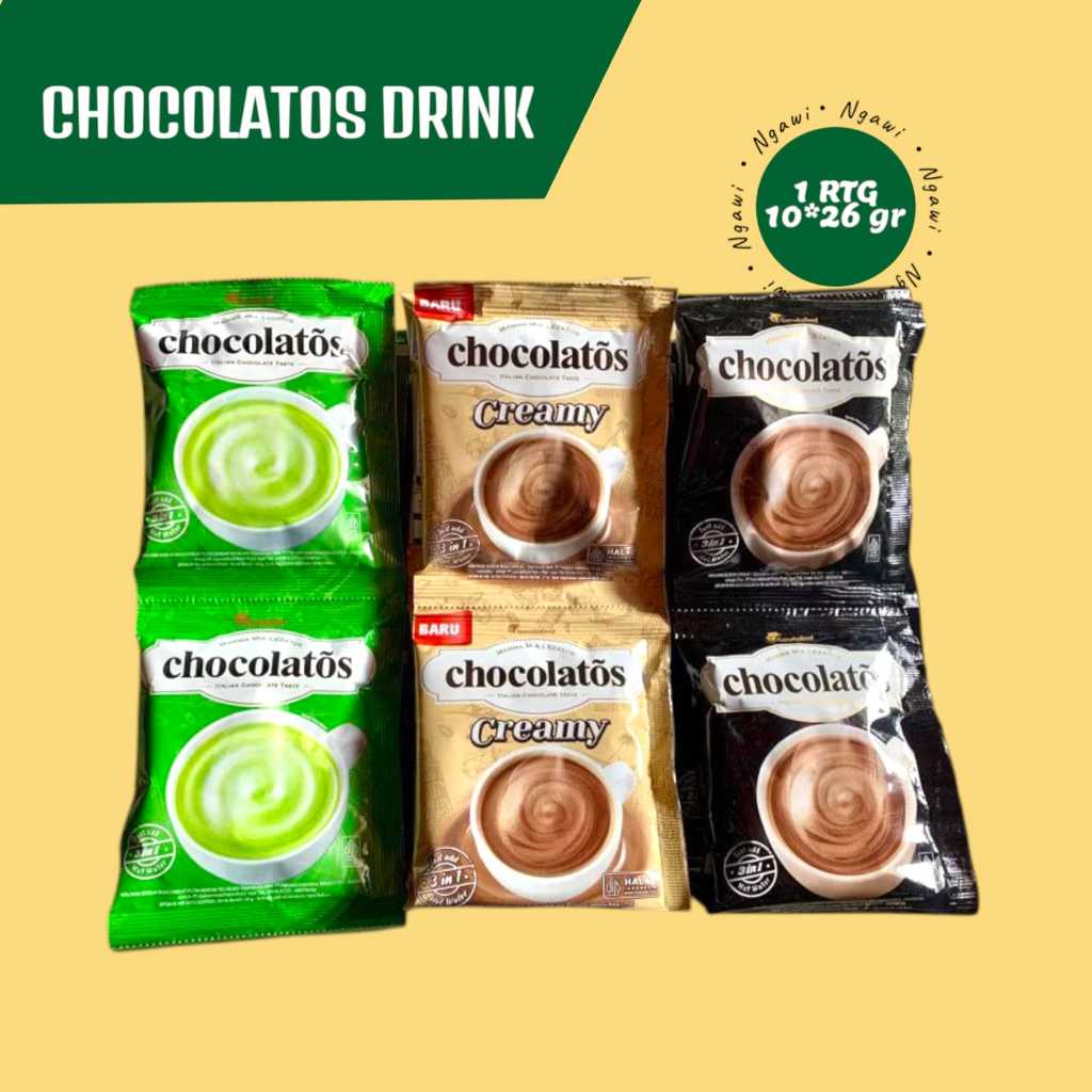 

CHOCOLATOS DRINK ALL VARIAN 1 RENCENG ISI 10 PCS, 27 GR