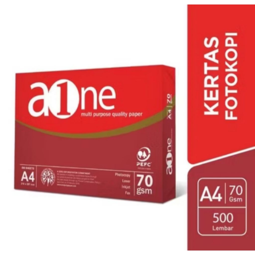 

AONE KERTAS HVS 70GR A4 / KERTAS FOTOCOPY