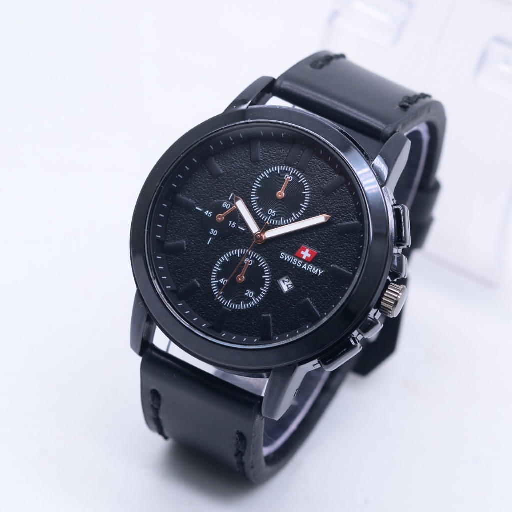 ( BISA COD ) jam tangan pria SWISS ARMY KULIT SNY-9881