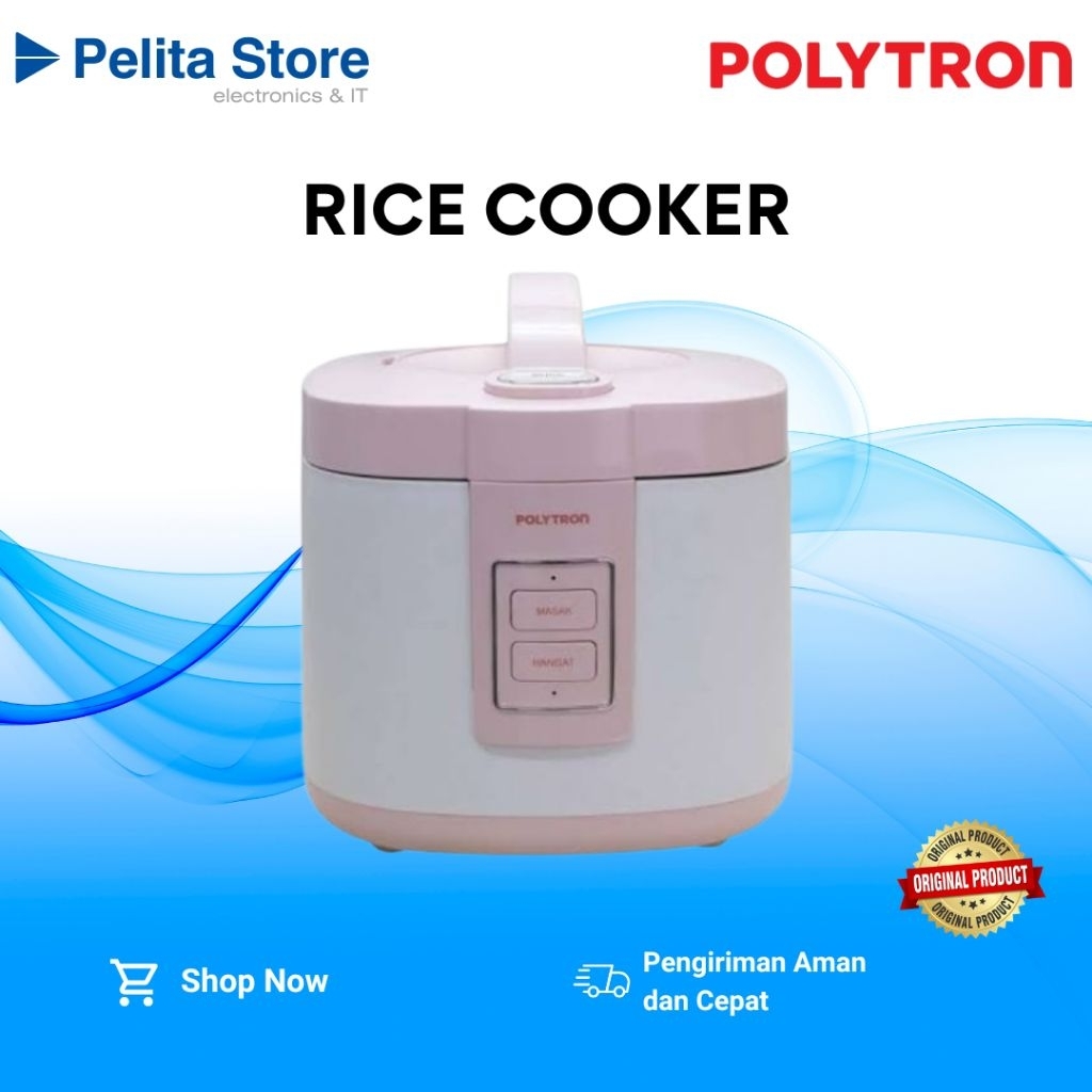 Rice Cooker Penanak Nasi Polytron 2 Liter Anti Lengket