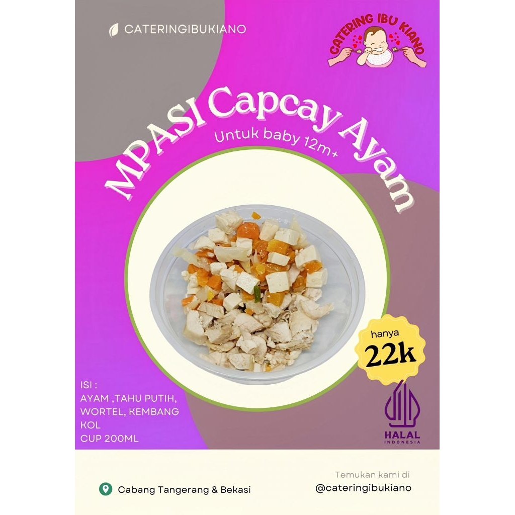 

Capcay Ayam MPASI Bayi Bekasi Frozen