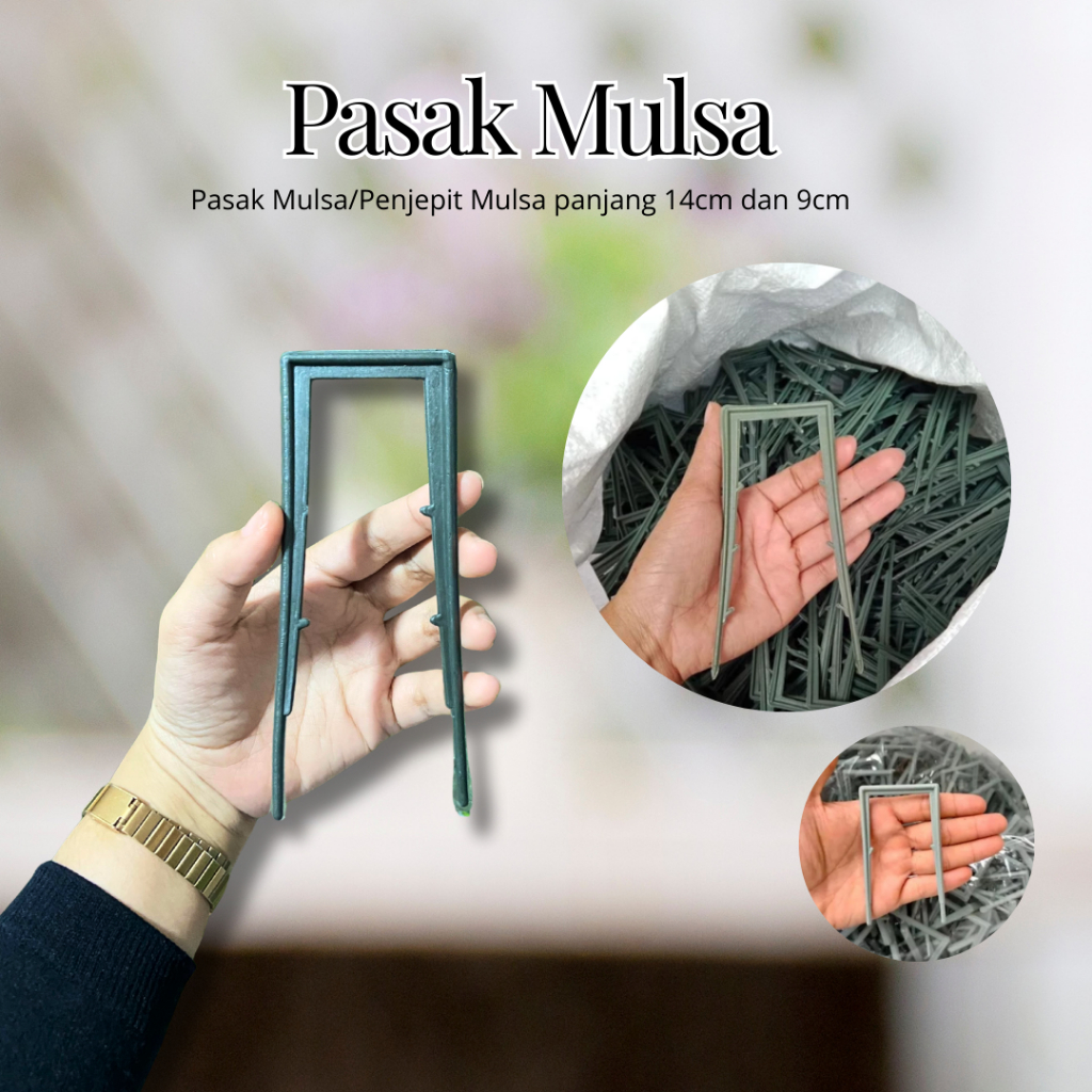 Pasak Mulsa-Penjepit Mulsa panjang 14cm Murah-Pasak Mulsa per 250gr
