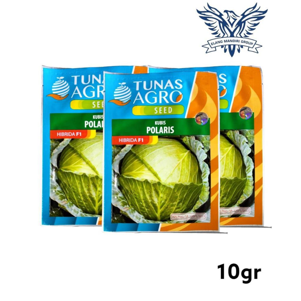 Polaris 10gr Benih Kubis Tunas Agro Green Mascot