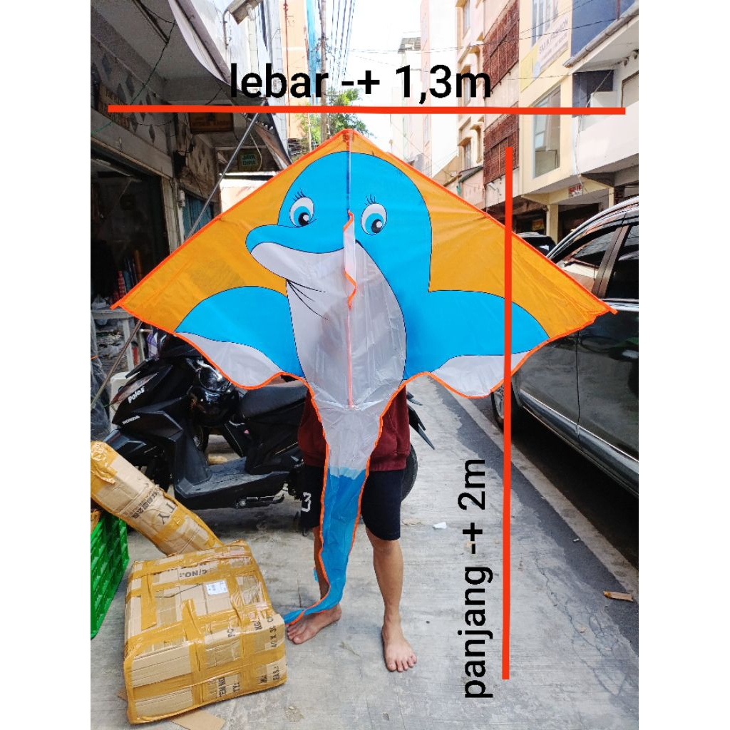 layang layangan kain sendaren burung ikan elang