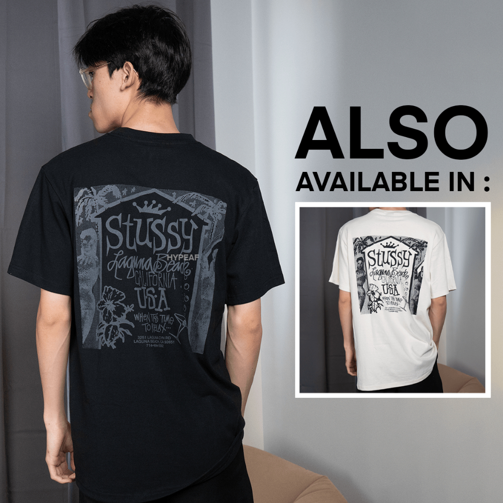 STUSSY Beach House Pigment Dyed Tshirt Tee Authentic / Baju Kaos STUSSY Original