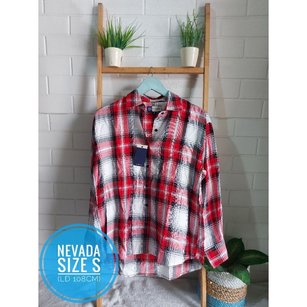 BAJU ATASAN KEMEJA WANITA NEVADA ORIGINAL