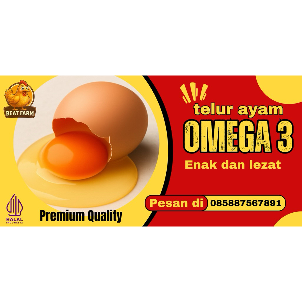 

telur omega3 freess 10 butir