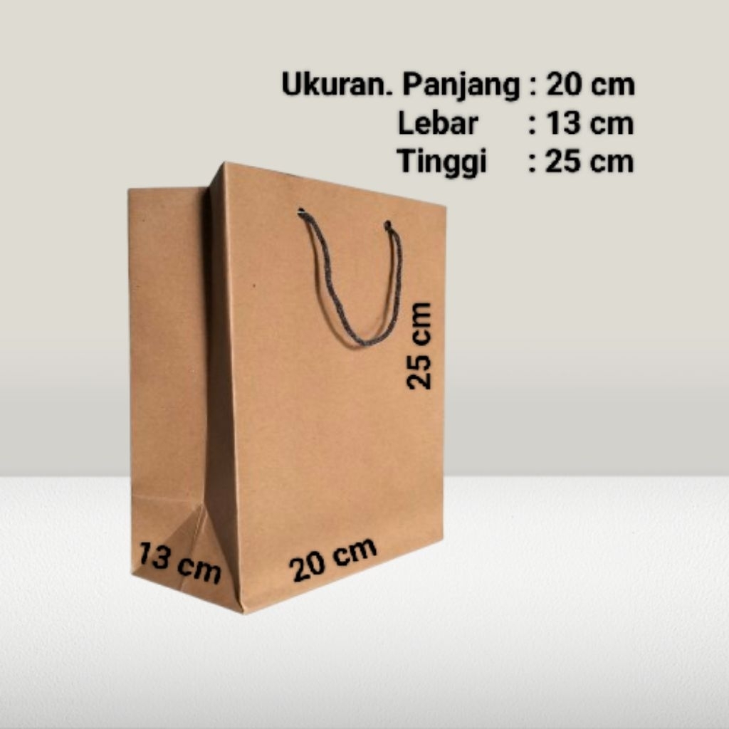 

paperbag murah paperbag polos paperbag R6b 20x13x25