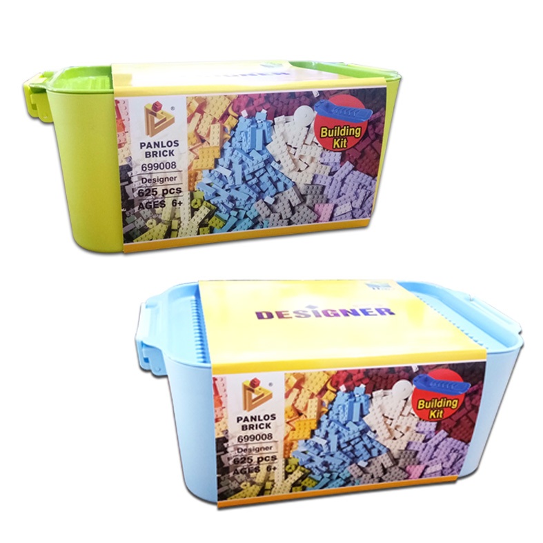 Balok Susun Mainan Anak Panlos 699008 Designer Bricks Builder Blocks