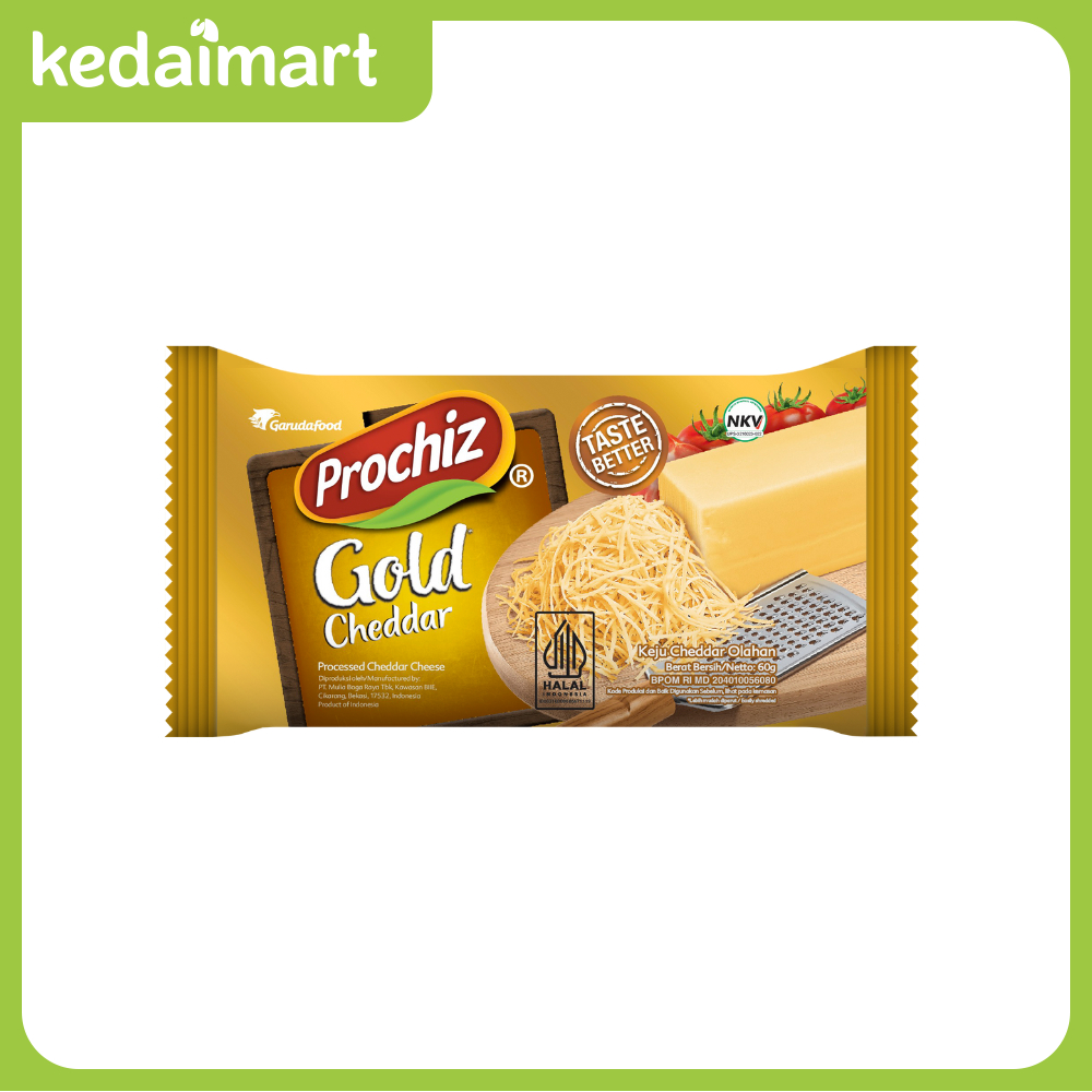 

ProChiz Keju Gold 60 Gram - Keju Parut Premium