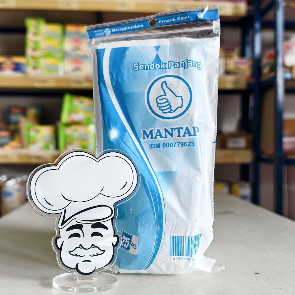 Sendok Makan Bening 1Pack (Isi 25Pcs) / Sendok Makan Plastik Bening