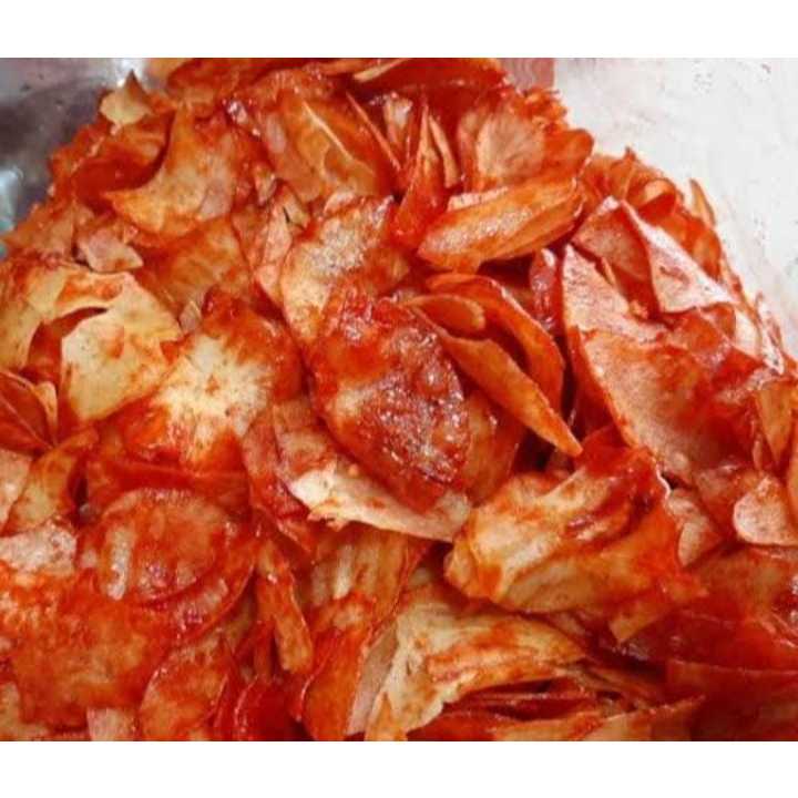 

A64 keripik pedas 4 kelinci 100gr,250gr,500gr,1kg