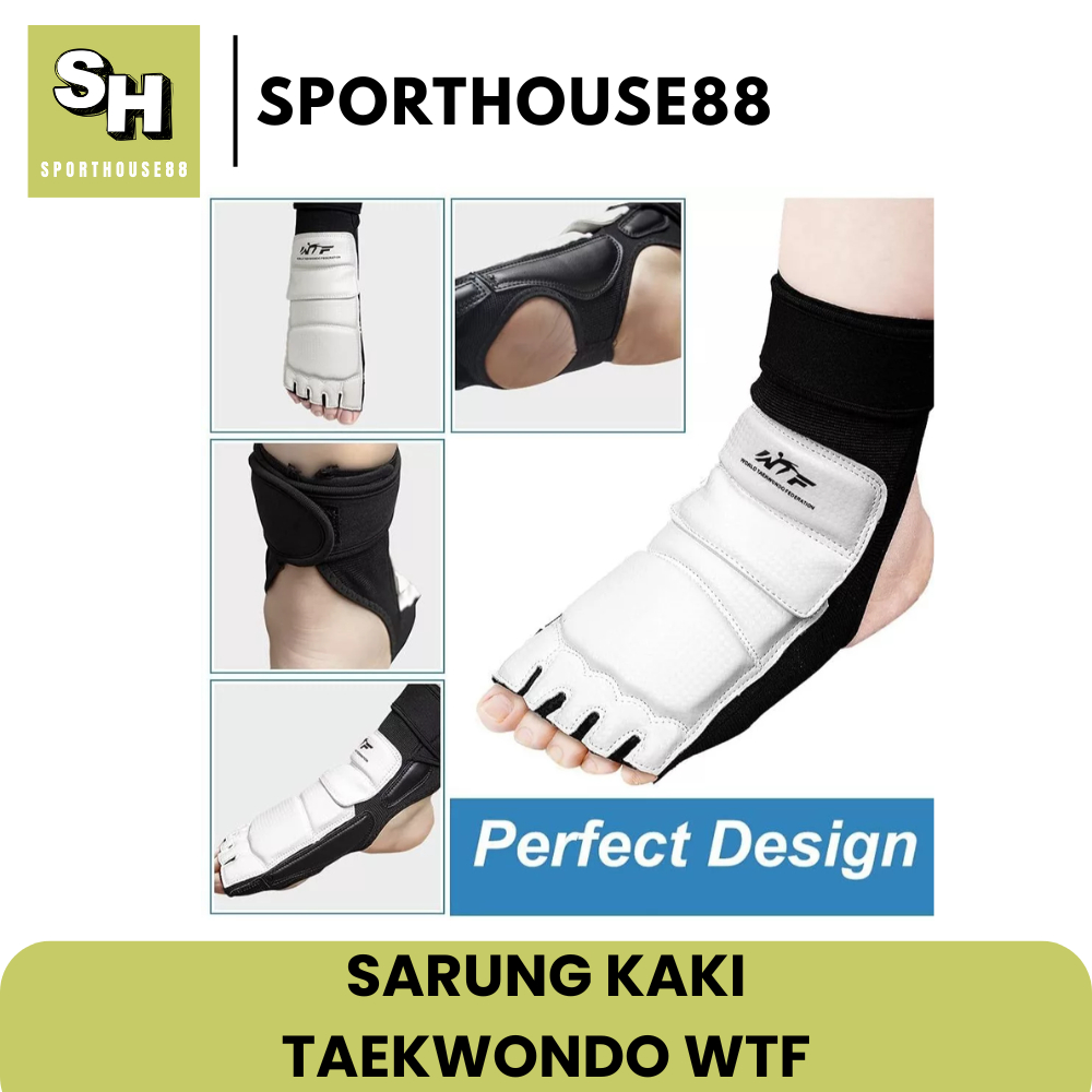 SH88 - Pelindung Kaki Taekwondo Moks Sarung Kaki Taekwondo Moks / WTF Sarung Kaki Taekwondo