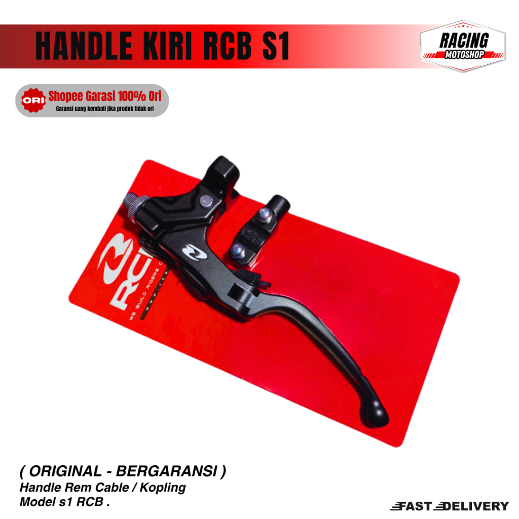 HANDLE KIRI RCB S1 KOPLING / REM Kopling Set RCB Tipe S1 Universal - Hitam