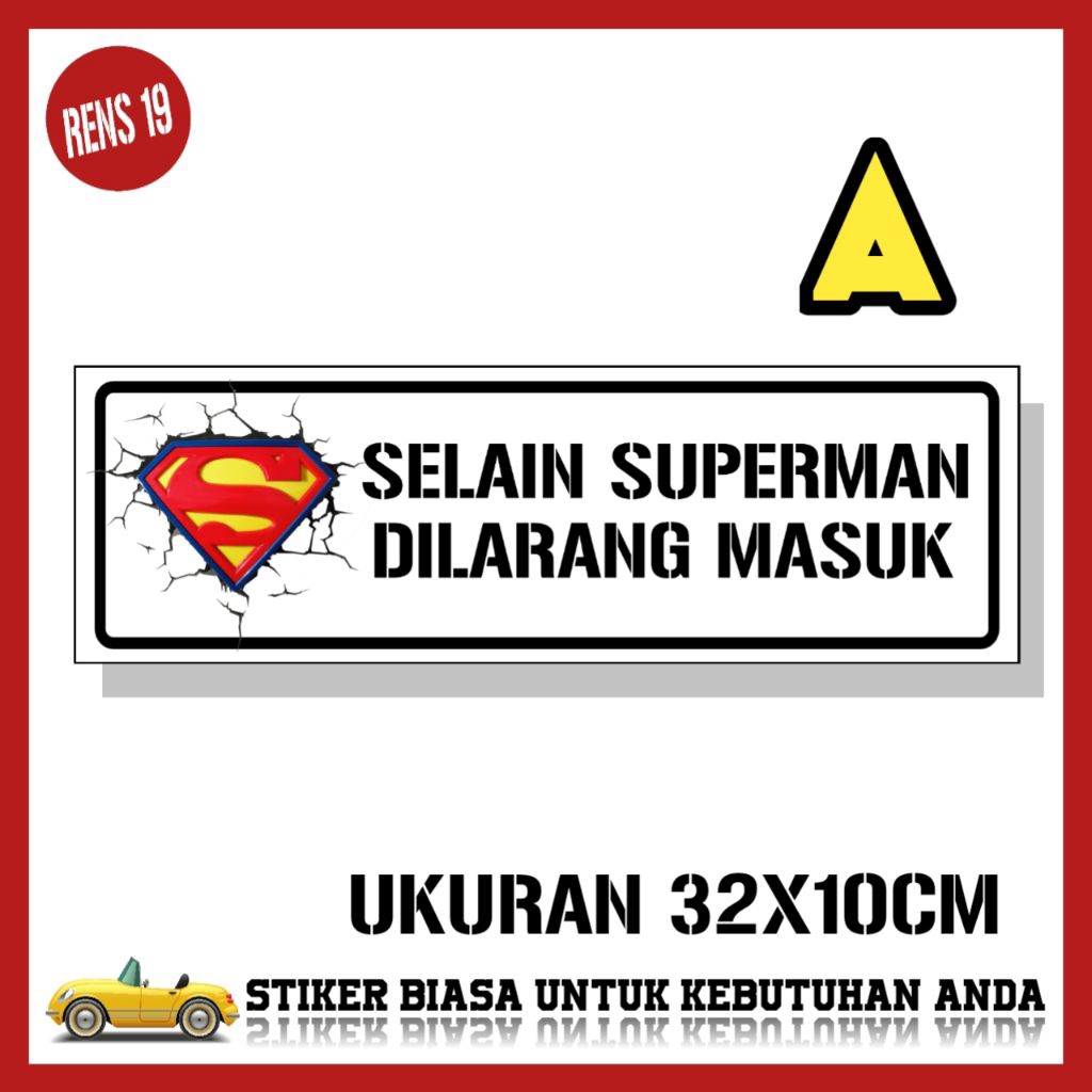 Stiker dilarang masuk kamar tidur sticker rambu