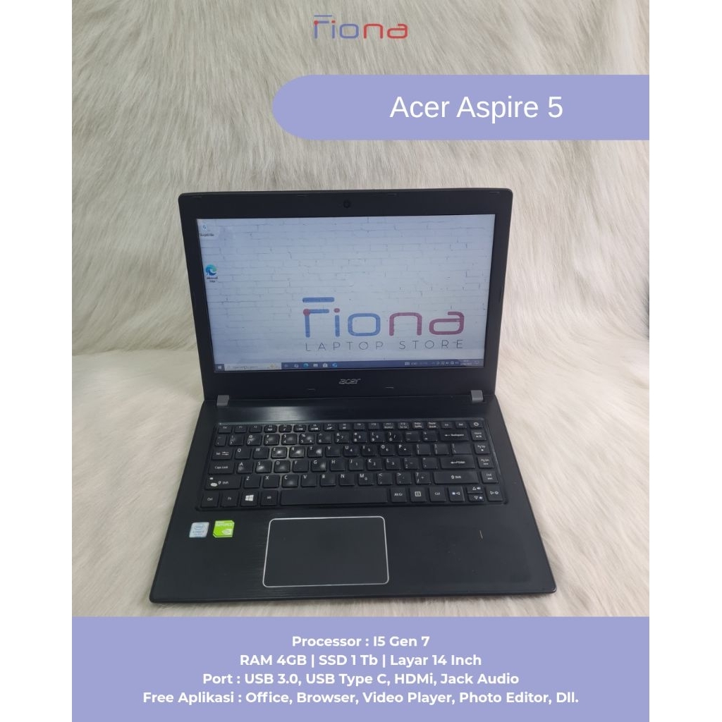 Acer Aspire 5| I5 Gen 7| Ram 4Gb| Ssd 1Tb