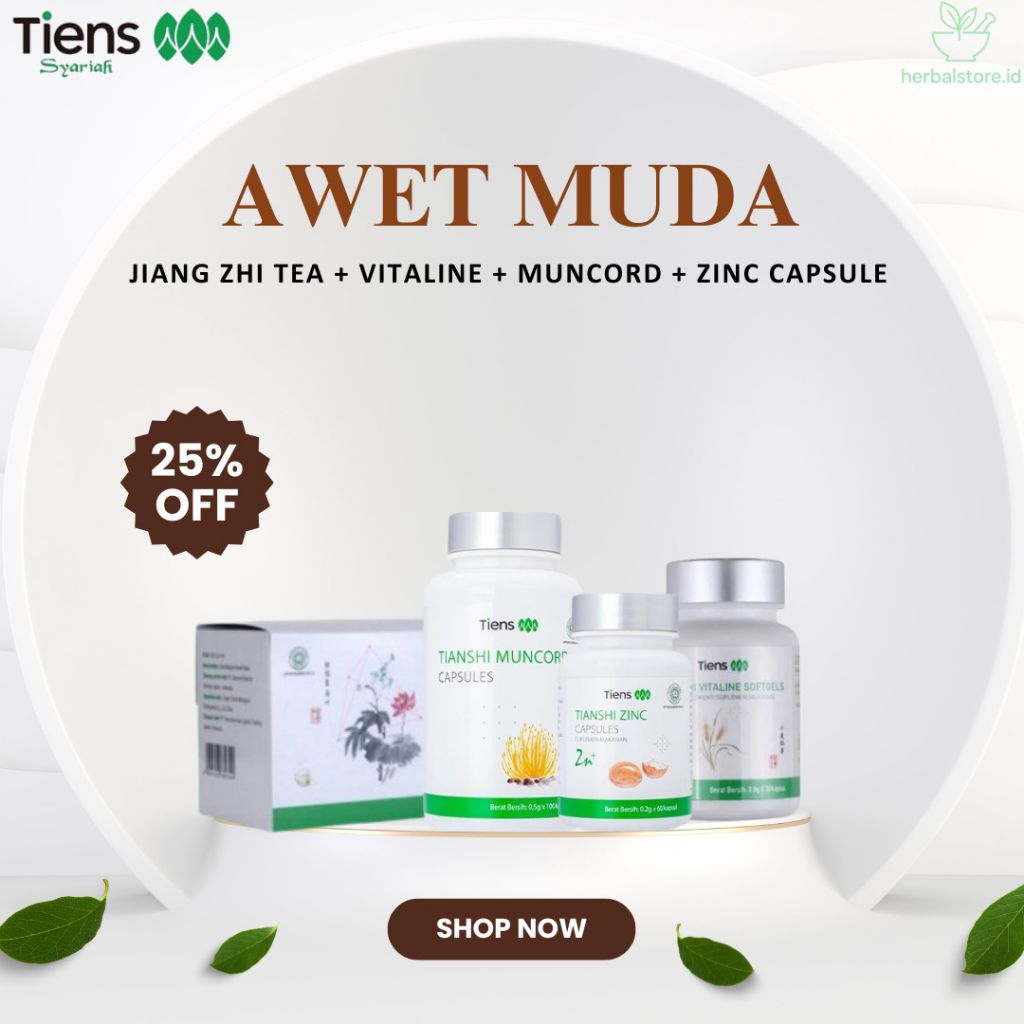 

Herbal China TCM - Paket Bundling Tiens Untuk Awet Muda
