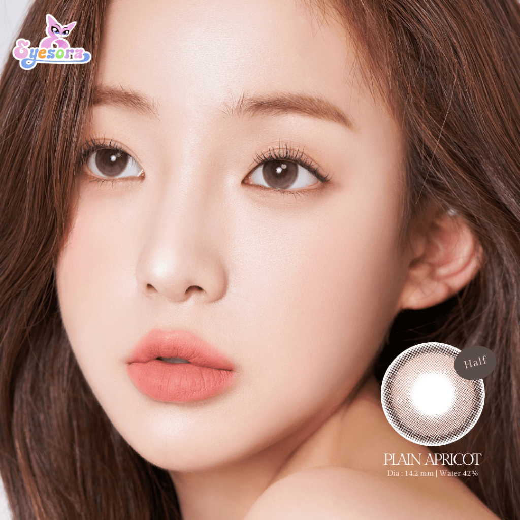 ODDIS Softlens Plain Apricot 1pc/sebelah Softlens Natural Look