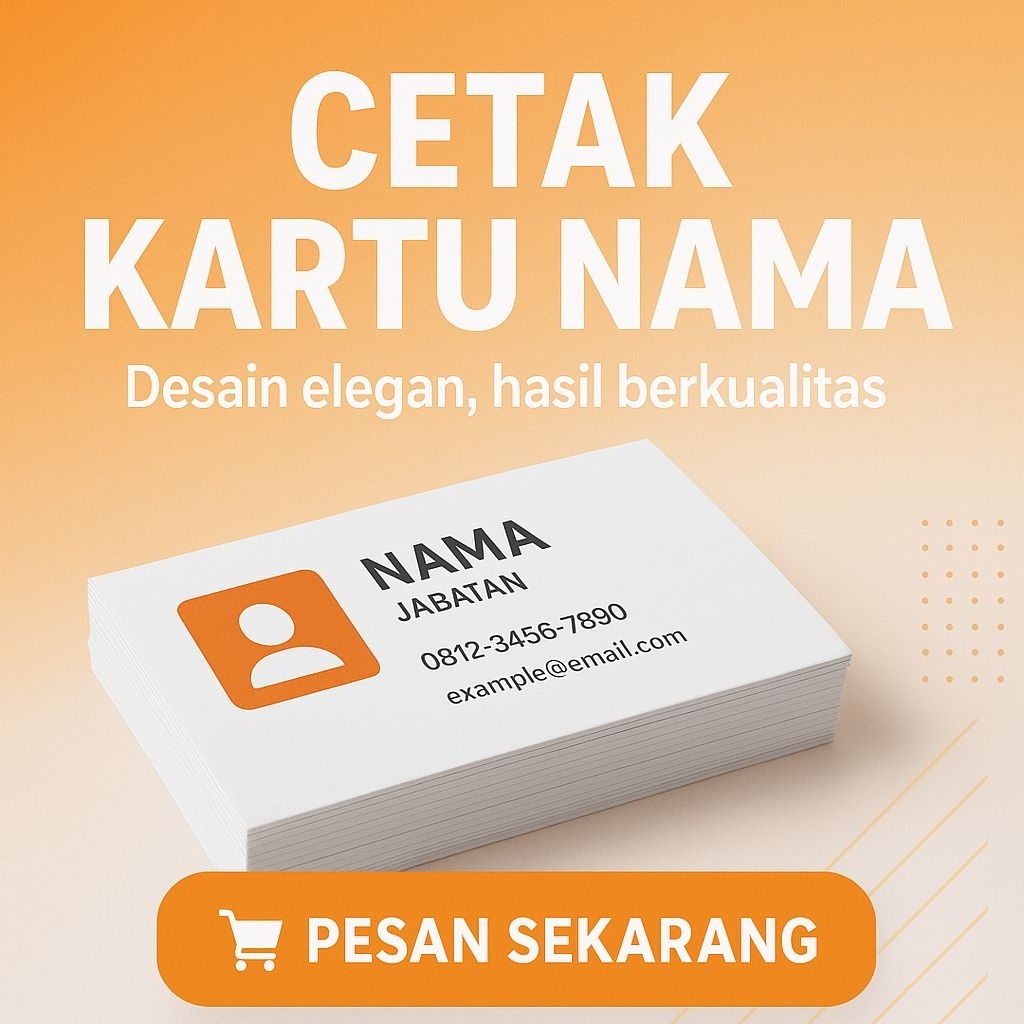 

Cetak Kartu Nama Murah | Custom Desain Profesional | Kartu Nama Bisnis Elegan