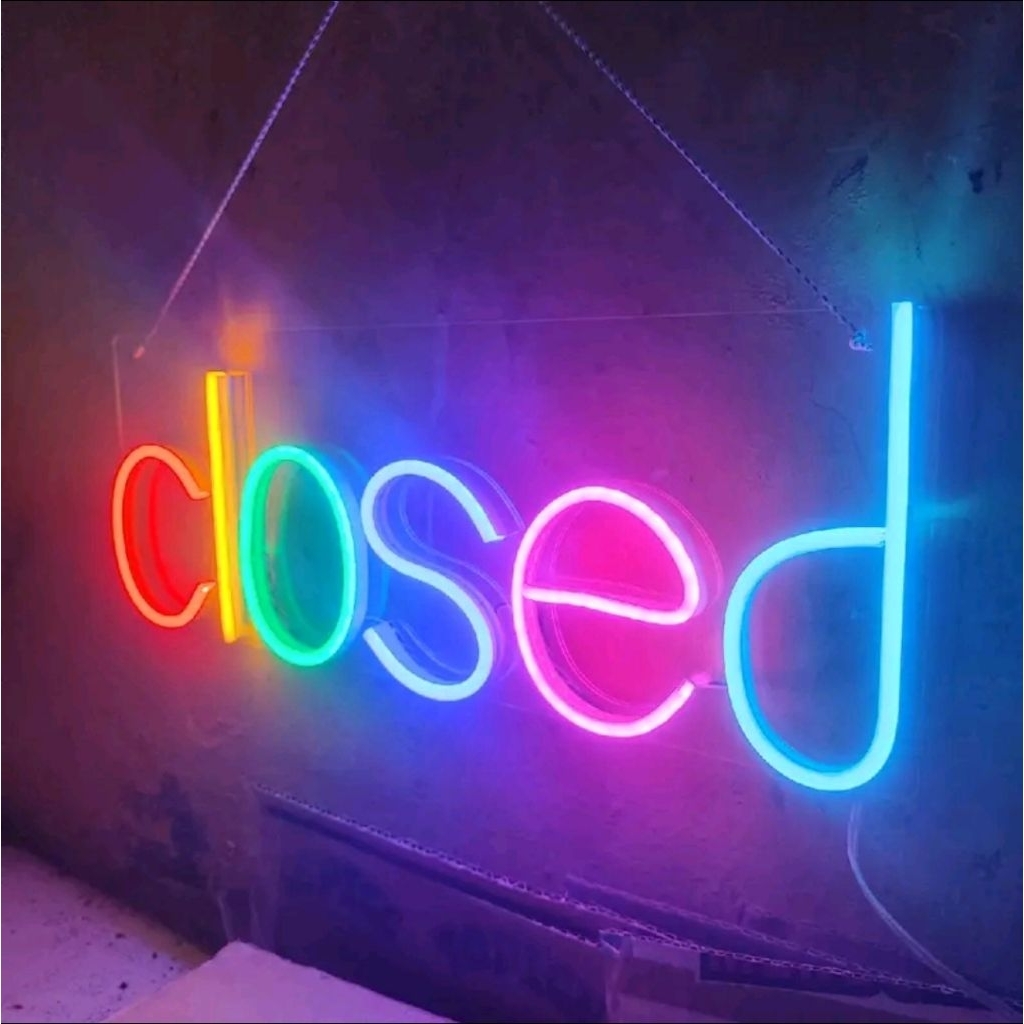 Lampu Led Neon Flex OPEN or CLOSED