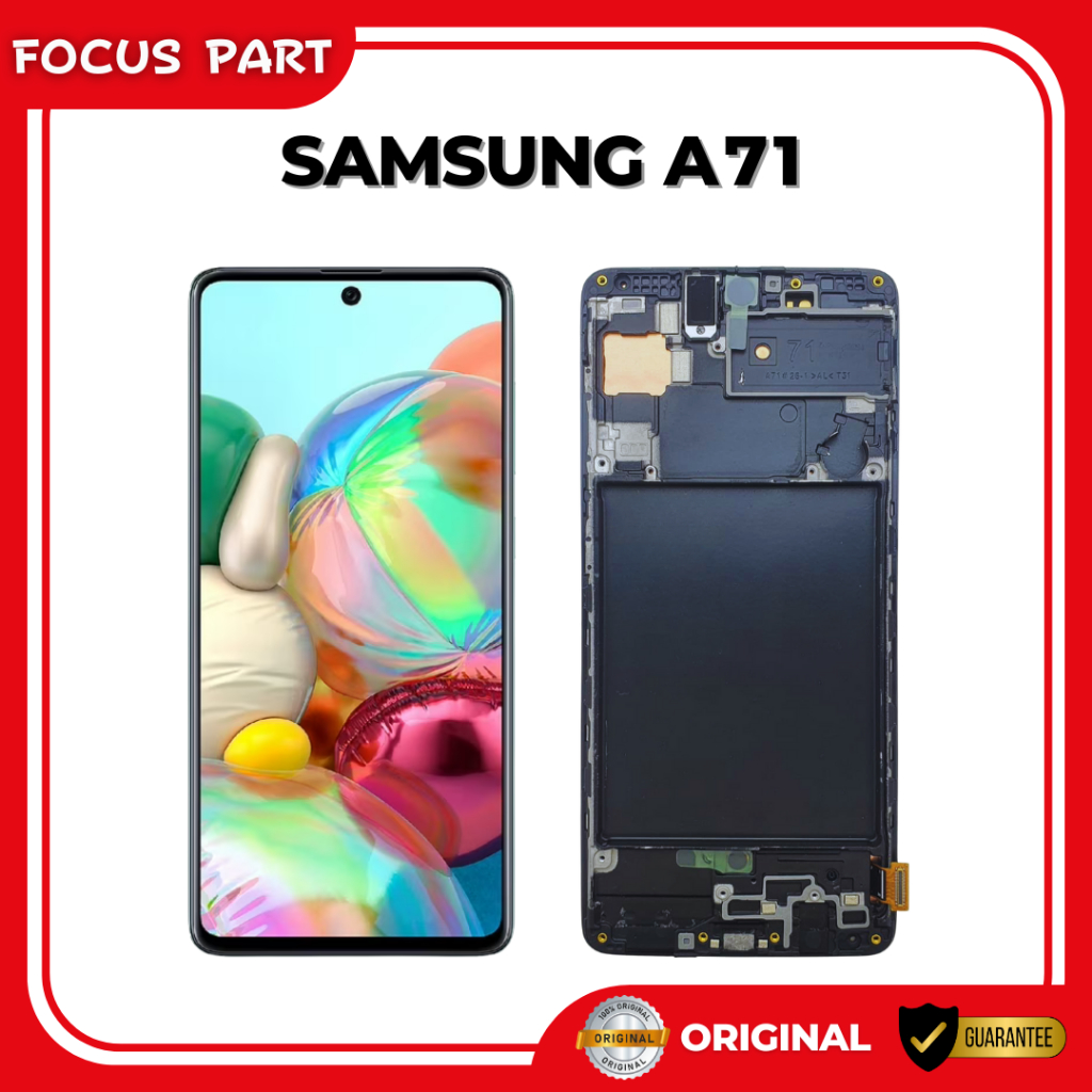 LCD + FRAME SAMSUNG GALAXY A71 4G SM-A715F SUPER AMOLED PLUS ORIGINAL