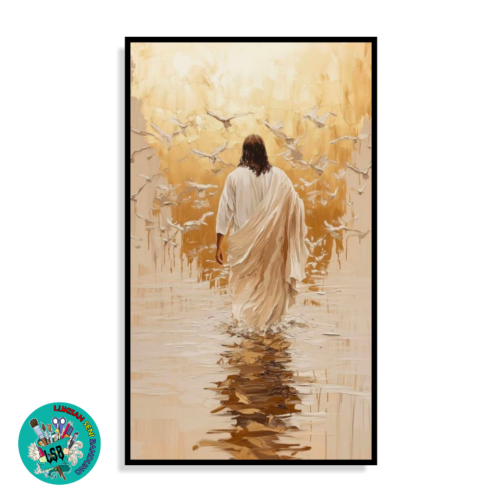 Lukisan Seni Bandung Lukisan Tuhan Yesus Tuhan Jesus Lukisan Asli Handmade