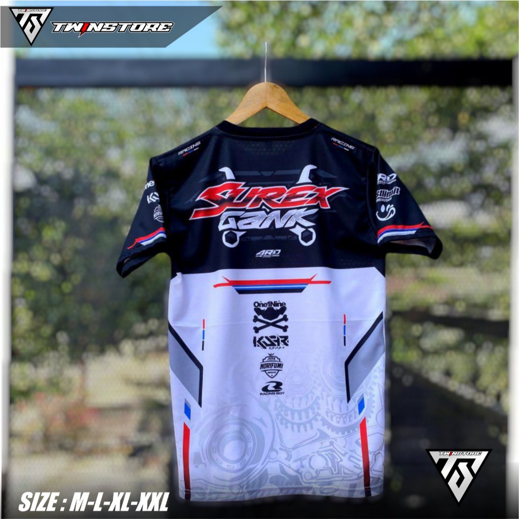 Kaos Jersey Racing SUREX GANK PREMIUM, Kaos Otomotif Supermoto Herex