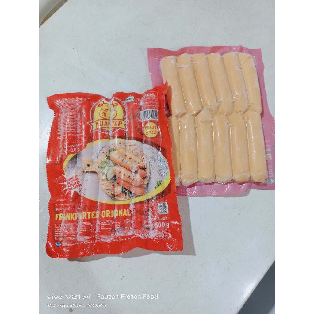 

Muantap Sosis Frankfurter Original isi 10+2