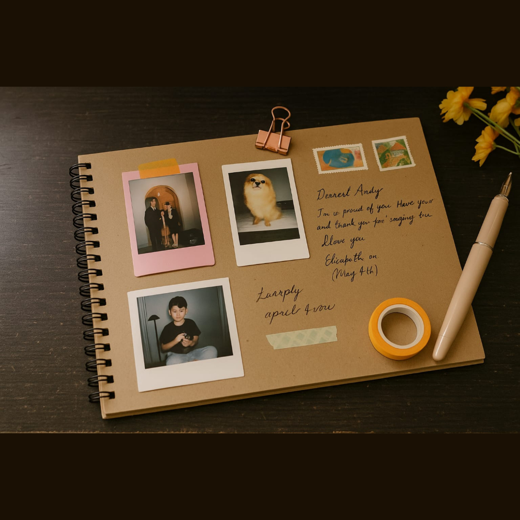 

Scrapbook Retro Aesthetic A4 – 500 GSM, Desain Kece Murah