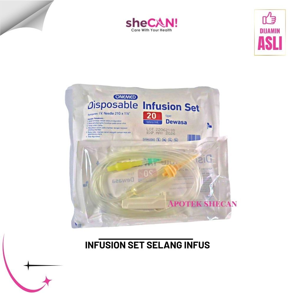 Infusion set Infuset onemed Anak Dan Dewasa Disposable - Selang Infus