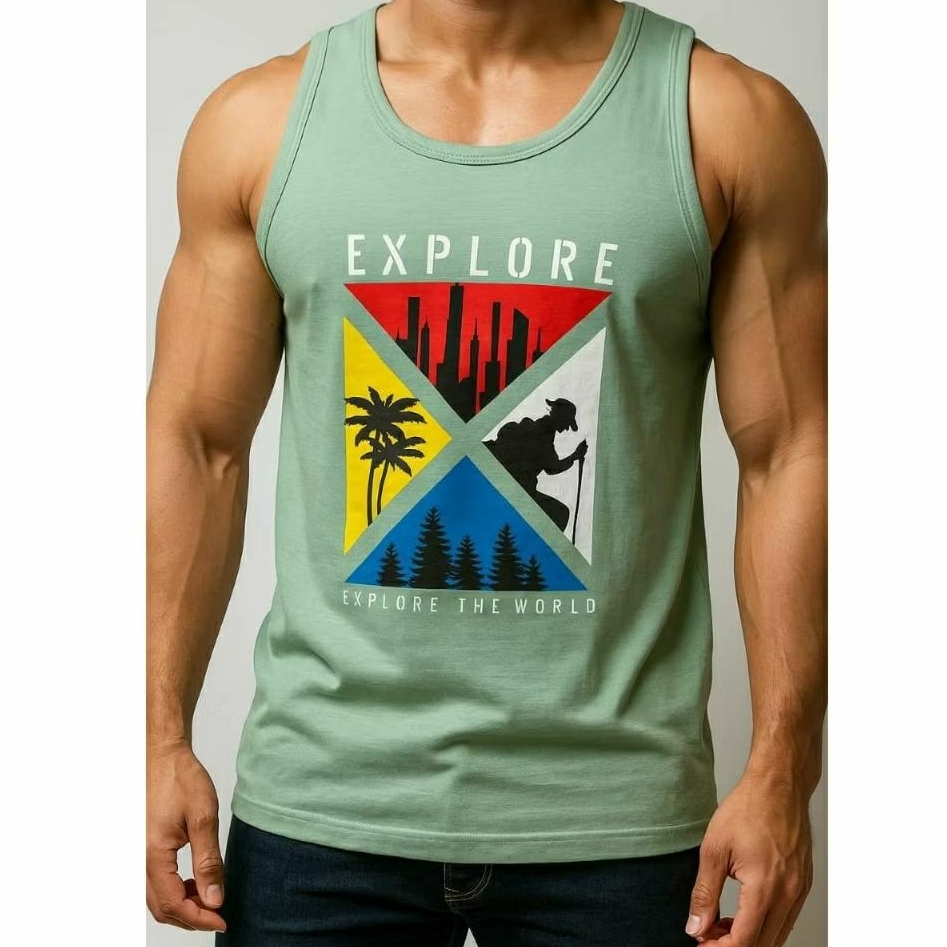 Singlet  Jumbo  / Singlet Big Size Pria Dan Wanita Motif Random/ Acak 2xl 3xl 4xl Dan 5xl