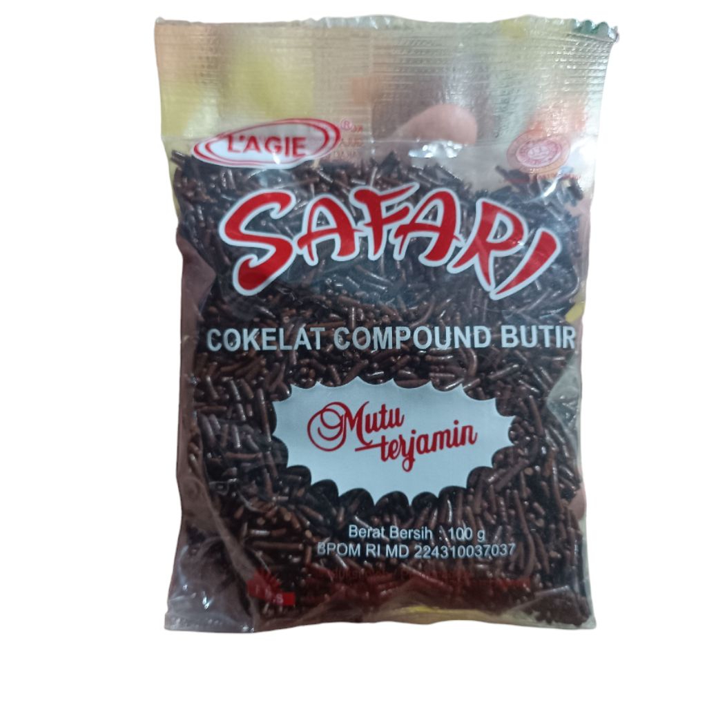 

Ceres Coklat Safari Lagie Cokelat Compound Butir Seres 100gr Topping Roti Donat