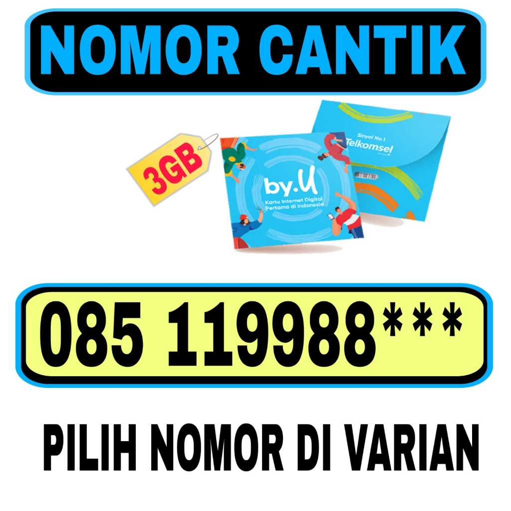 NOMOR CANTIK KARTU PERDANA by.U Telkomsel