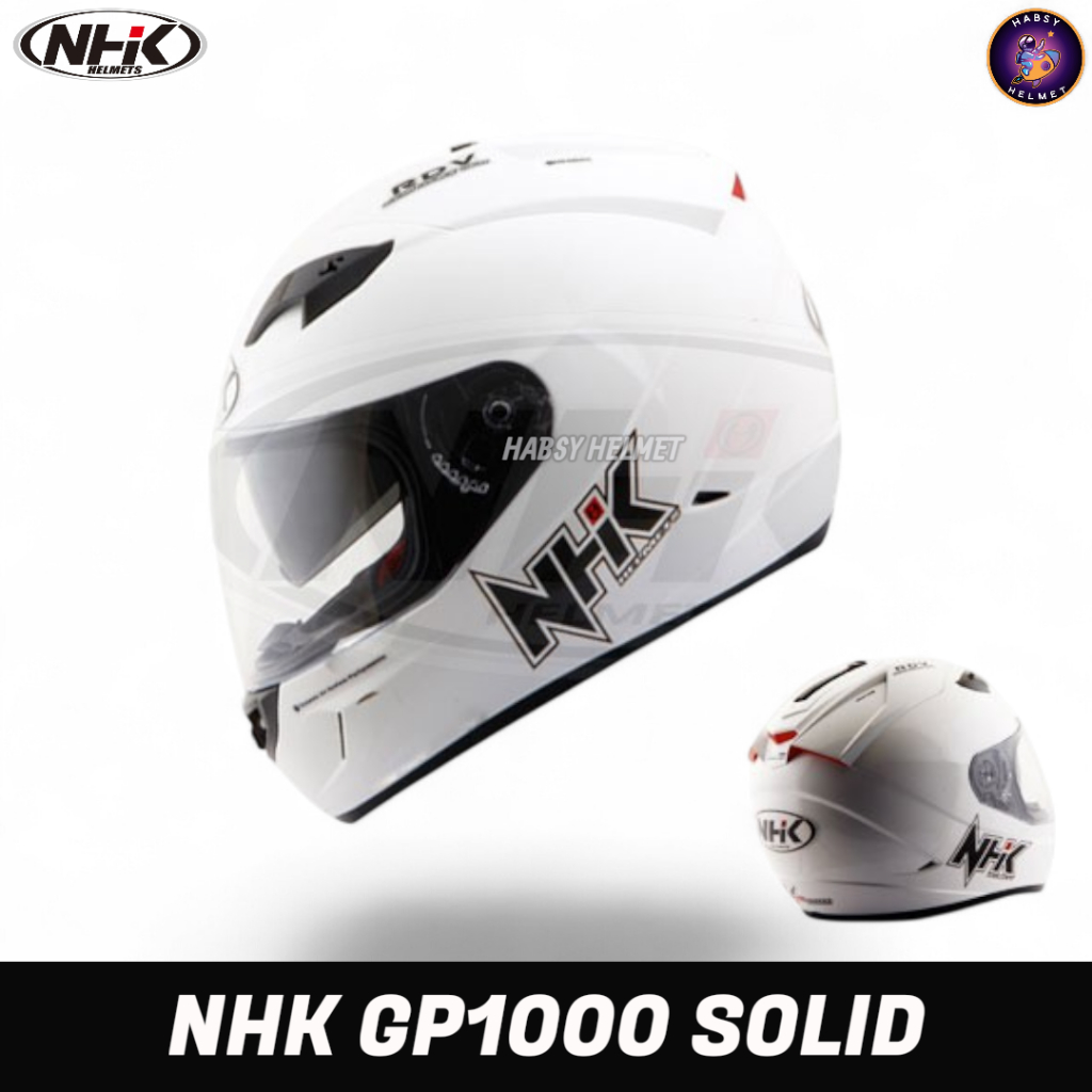 HELM NHK GP1000 SOLID DOUBLE VISOR|FULL FACE